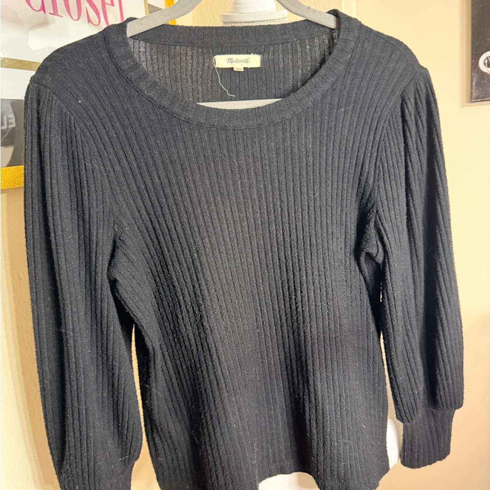 Madewell Black Knit‎ Top